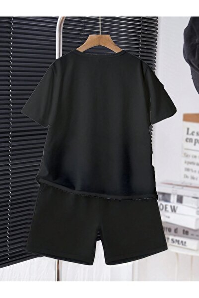 LePold Kız/Erkek Çocuk Milano Baskı Desenli Tişört Ve Şort Takım