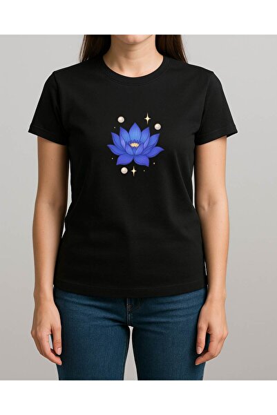 TREND YANKI تي شيرت نسائي (زهرة اللوتس)