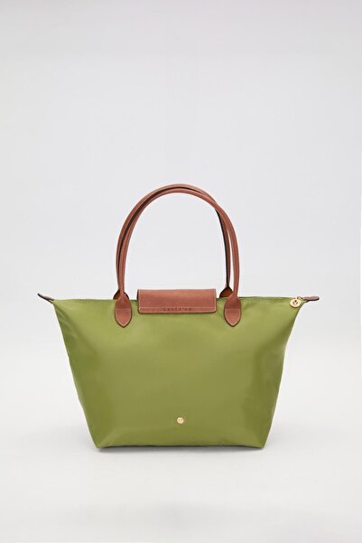 Levidor Green leather strap tote shoulder bag