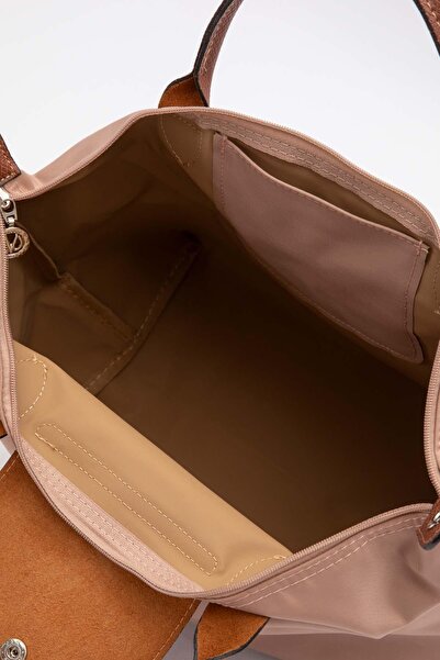 Levidor Mink Leather Covered Shoulder Bag