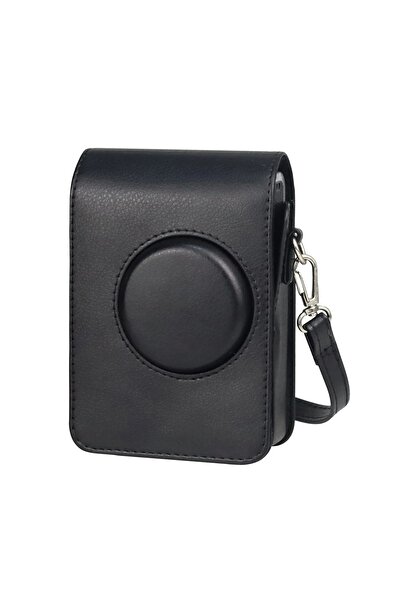 Fujifilm Instax Mini Evo Uyumlu Siyah Askılı Deri Çanta
