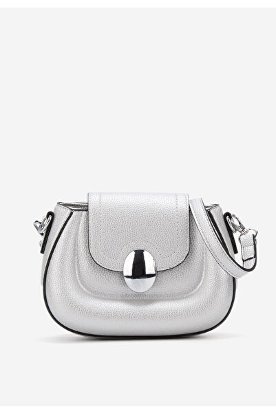 B T Shoes Stribrná rukojeť kabelky Laera V4