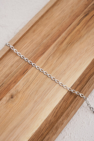 ByFlorya Jewelry Steel Barley Chain Anklet Suitable for Daily Use in the Sea Wheat Anklet Non-Tarnishable 3mm 22Cm+4Cm