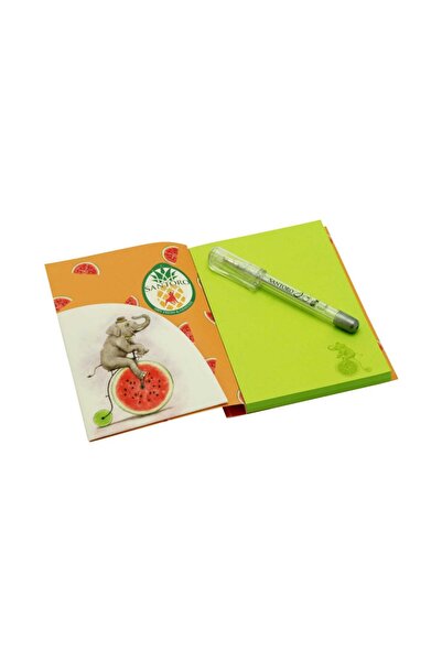 Santoro Fruity Scooty Elephant Pocket Notebook