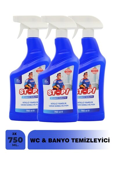 STOP Forte 3'lü Wc & Banyo Temizleyici