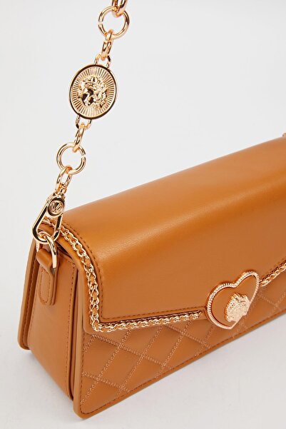 Levidor Kahve Kalp Toka Detay Omuz Çantası