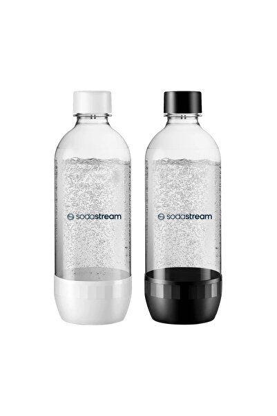 sodastream Set 2 sticle carbonatare, plastic, 1L, Alb / Negru,