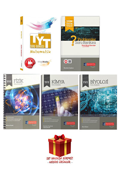 Pandül Yayınları TYT Seti: Matematik+Problemler Soru Bankası+Fizik+Kimya+Biyoloji Konu Anlatımlı