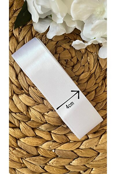 nuksoc 10 Metre Beyaz saten kurdele çeyiz kolisi çeyiz süsleme kına malzemele...