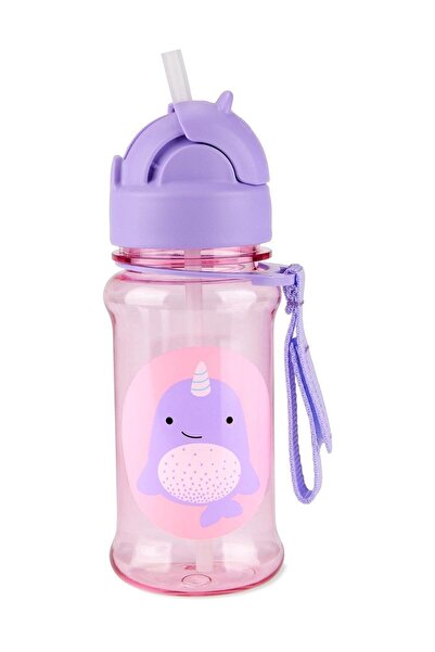Skip Hop Zoo Tritan Water Bottle with Straw Narwhal