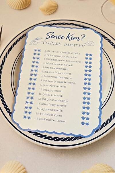 PEKSHOP Marin Konsept Gelin mi Damat mı ? Bride Parti Oyun Kartları 4lü
