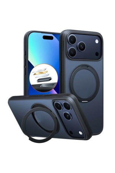 TORRAS Husa iPhone 17 Pro Ostand Pro MagSafe Series, μαύρο