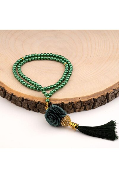 Hayrat Neşriyat سبحة ميني ستون روز خضراء (99 حبة - 6 ملم)