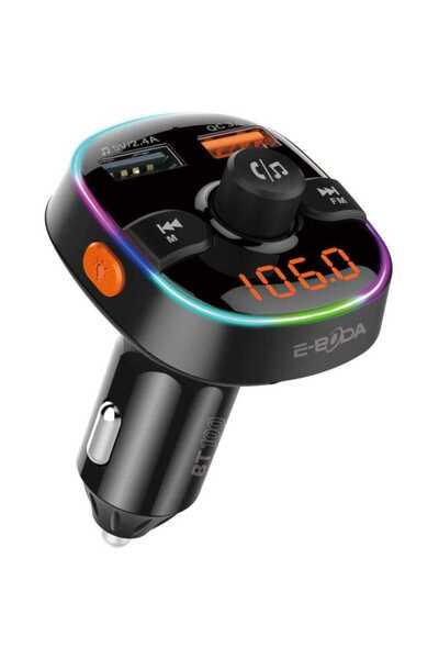 E-BODA Modulator FM BT 100, Bluetooth, Încărcare rapidă 3.0, Negru