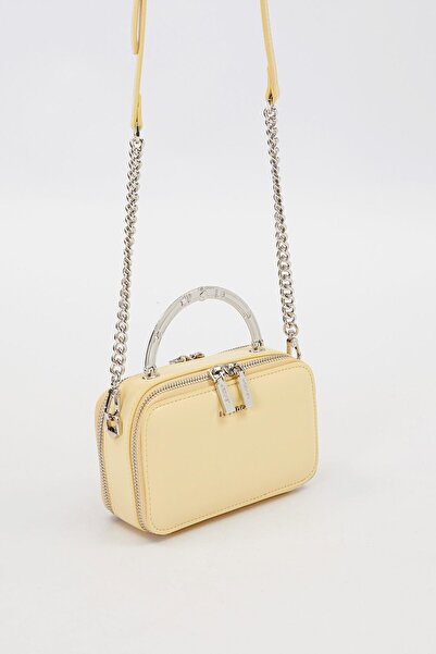Levidor Yellow Metal Strap Detail Shoulder Bag