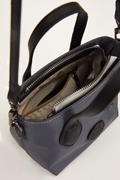 Levidor Gray Mini Satin Handbag