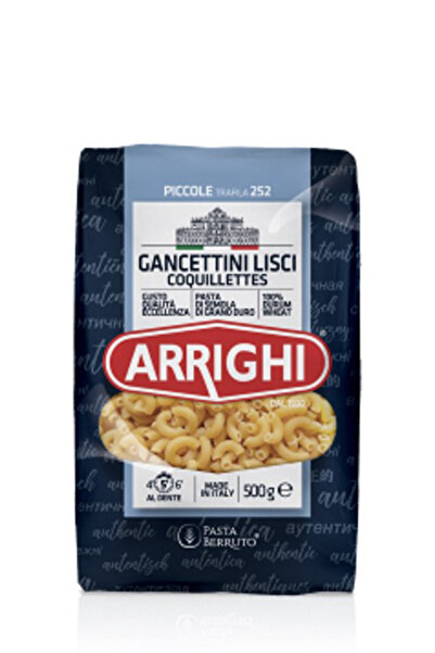 ARRIGHI Gancettini Lisci 252 (Dirsek Makarna) 500 g