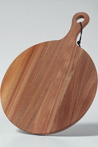 OK Wood لوح تقطيع وتقديم فاخر مصنوع من الخشب الطبيعي بنسبة 100% - مجرفة بيتزا...