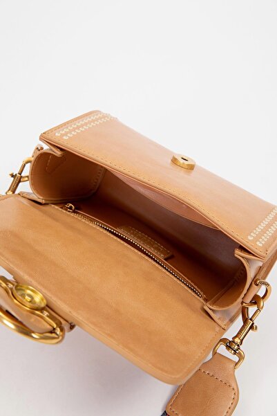 Levidor Brown Speckled Detail Shoulder Bag