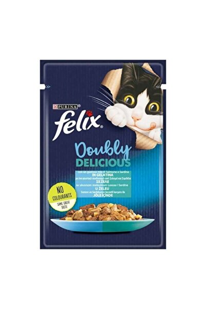 FELIX Çifte Lezzet Somonlu ve Sardalyalı Kedi Konservesi 85 gr