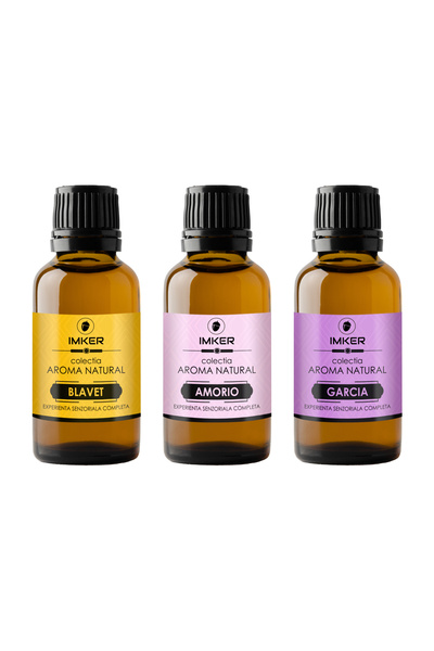 IMKER Pachet 3 sticlute rezerve arome parfum ambient din colectia AromaNatura...