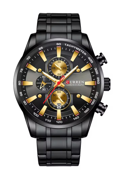 Curren 8351 Chronograph Steel Band Men's Wristwatch