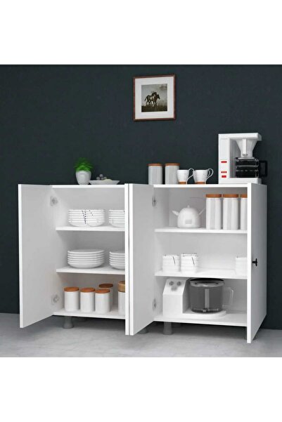 la bella dizayn 4 Kapaklı Çok Amaçlı Dolap 100 cm Suntalam