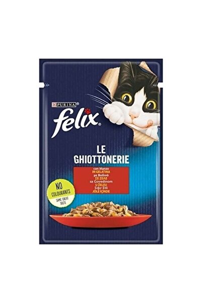 FELIX Sığır Etli Yaş Kedi Maması 85 gr