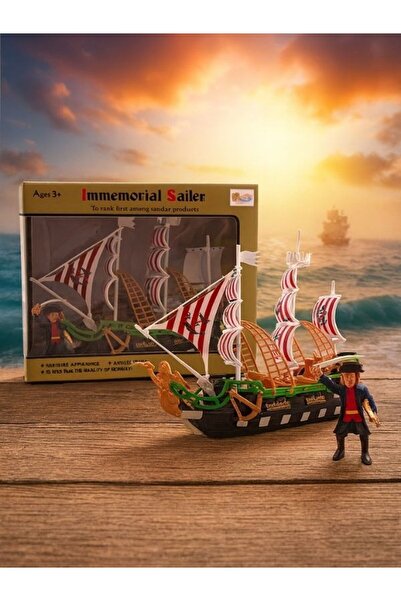 NUNU Pirate Ship Play Set Pirate Ship with White Flag