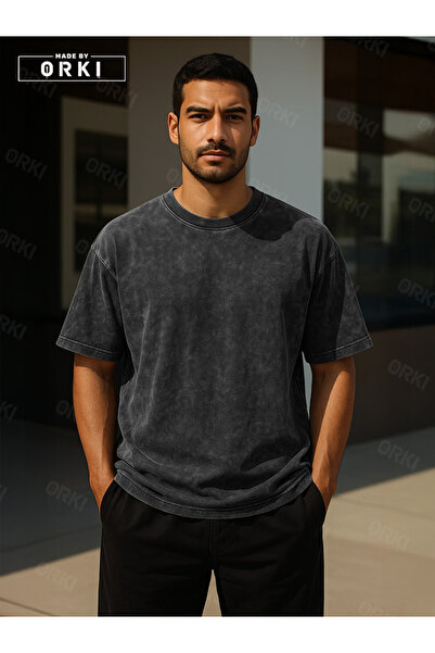 EFFRENATU Power Fit – Oversize Μαύρο T-shirt Batik & Μαύρο Παντελόνι Jogger Α...