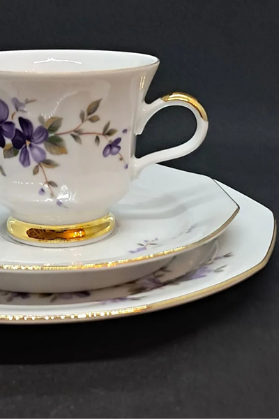 Bavaria Winterling Marktleuthen Antique Porcelain Tea Cup 3 Pieces 150 ml