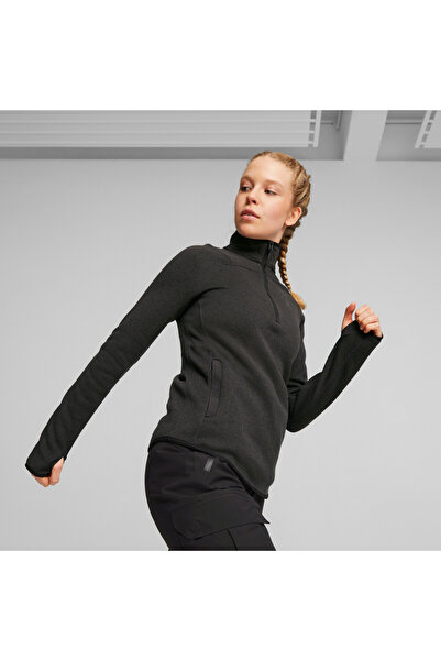 Puma Womens SEASONS Running Fleece - Gray