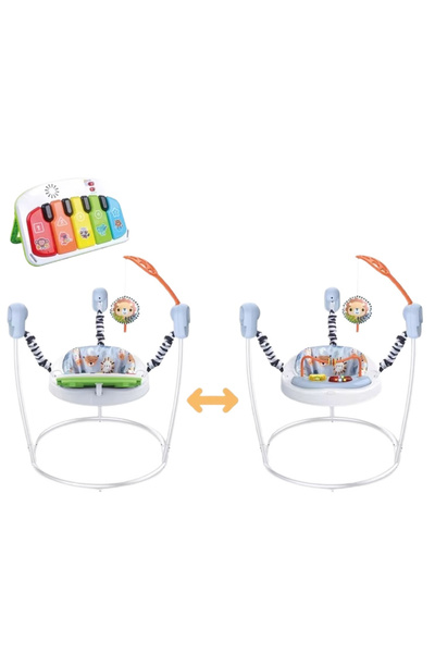 WePro Store Baby Jumper 2 in1, Activity Center, Adjustable Height, 360 Seat, Sounds, Lights, Blue