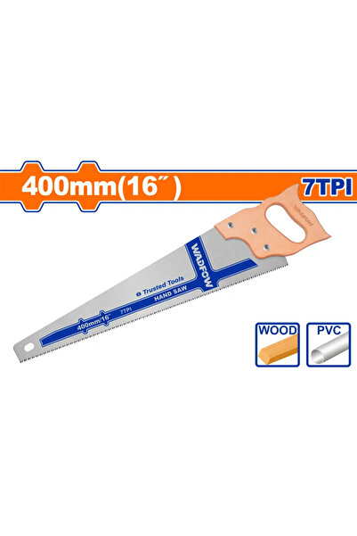 WADFOW منشار خشب يدوي بمقبض خشبي 16" (400مم) – WHW2116