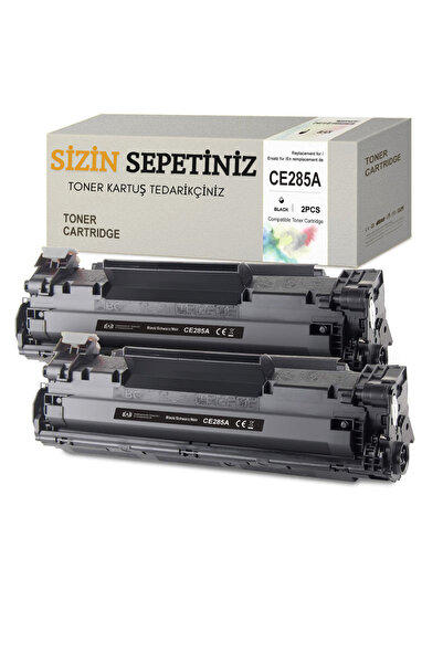 HP Laserjet P1102 P1102w P1104w M1132 M1212nf M1217nfw CE285A 85A Uyumlu Muadil Toner 2 ADET