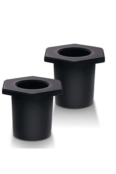 Generic Silicone Umbrella Hole Plug for Patio Tables and Pools, Fits 5-6.35CM Holes, 2 Black Replac