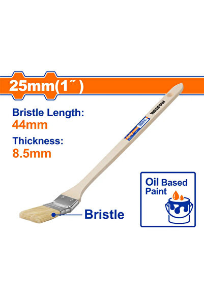 WADFOW فرشاة بوية يد خشب معكوفة 1" (25مم) — WPB3301