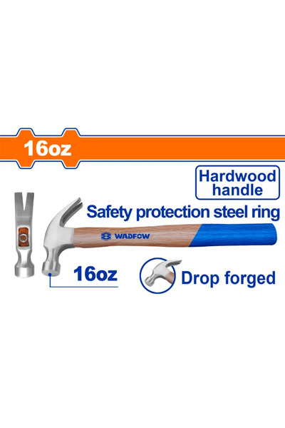 WADFOW شاكوش قلاعي خشب 450 جم – WMB3316