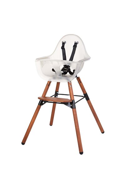 CHILDHOME Καρέκλα τραπεζαρίας ρυθμιζόμενου ύψους Evolu 2 σκούρα/διαφανής λευκή