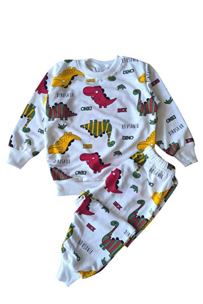 zahider Boy's Cotton Dinosaur Patterned Pajama Set