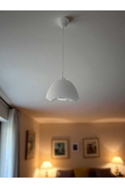 Shoprit Modern Tasarımlı Beyaz Sarkıt Avize - Dekoratif ve Şık Aydınlatma