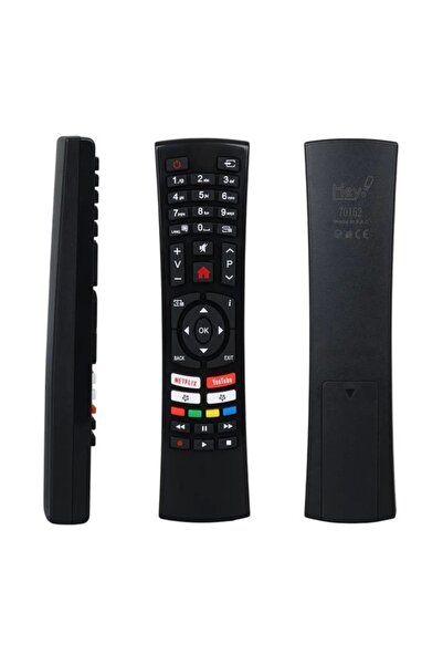 hey Küçük Kalıp Vestel Netflix Youtube Tuşlu Yazısız Lcd Led TV Kumanda (RC43...