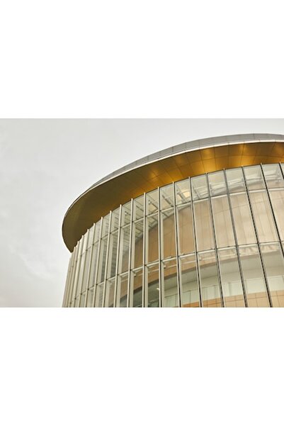 OEM Pictură pe pânză, Arhitectură peisagistică urbană cu ferestre aurii, 50 x...