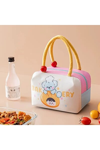 GlassySKY Cute Design Insulated Lunch Tote Bag for School- Work- Picnic Large...