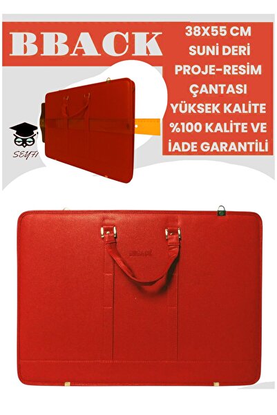 SEYFİKİRTASİYE 38X55 CM SUNİ DERİ PROJE-RESİM ÇANTASI YÜKSEK KALİTE %100 KALİ...