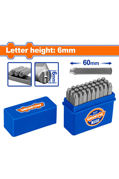 WADFOW طقم أحرف دق 6مم (طول 60مم) — WCC9276