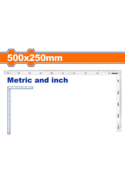 WADFOW زاوية علام حديد 500×250مم (20×10 بوصة) — WSR4350