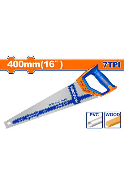 WADFOW 16" (400mm) Rubber Grip Hand Saw - WHW1116