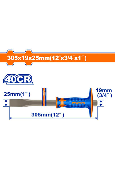 WADFOW إزميل تكسير فيبر عريض 19×305مم – WCC2312