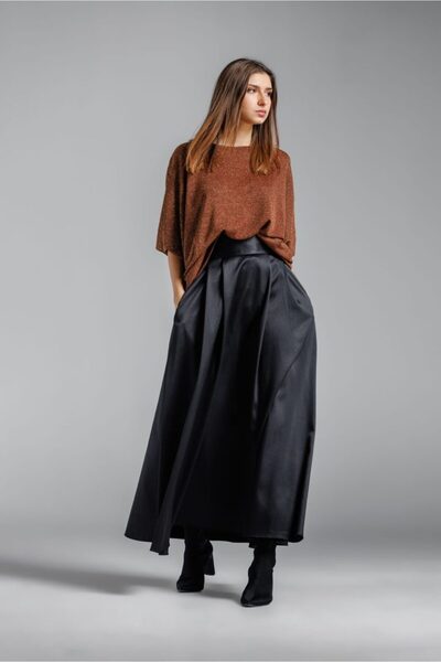 RVL Elegant black lurex blouse